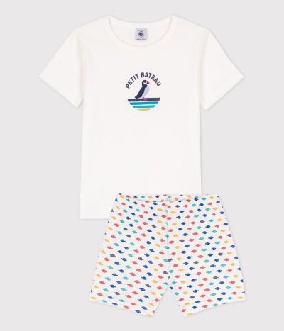 Pyjacourt animaux marins en coton petit garçon