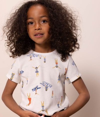 Tee-shirt imprimé manches courtes enfant fille