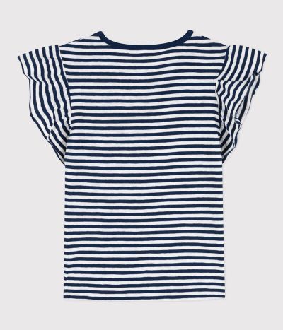 Tee-shirt rayé en coton enfant fille