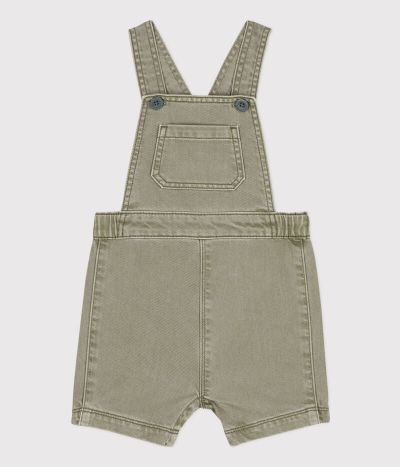 Salopette courte bébé en denim