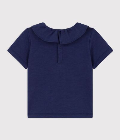 Blouse manches courtes bébé en jersey flammé