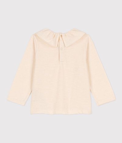 Blouse manches longues bébé en jersey flammé