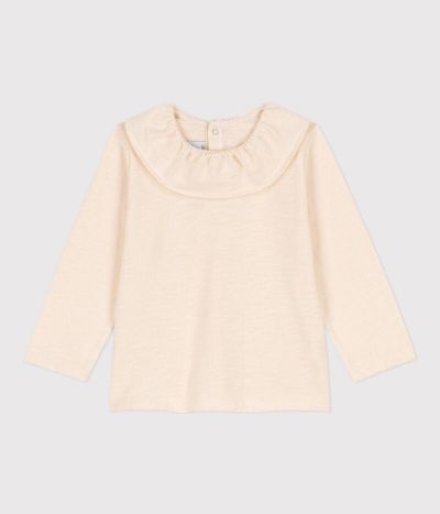 Blouse manches longues bébé en jersey flammé