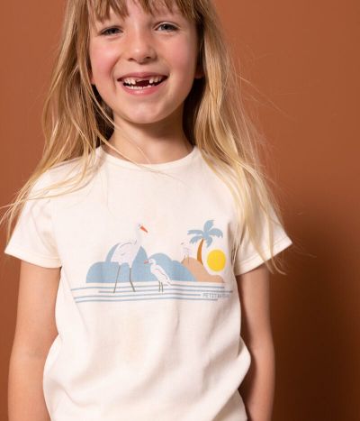 Tee-shirt imprimé en coton enfant fille