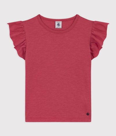 Tee-shirt manches courtes en coton enfant fille