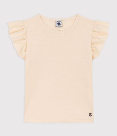 Tee-shirt manches courtes en coton enfant fille
