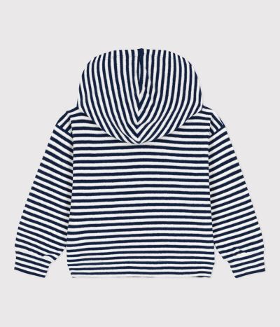 Sweatshirt rayé à capuche enfant garçon