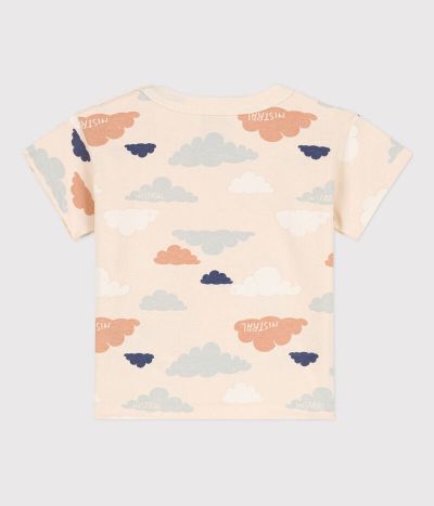 Tee-shirt manches courtes bébé en jersey imprimé