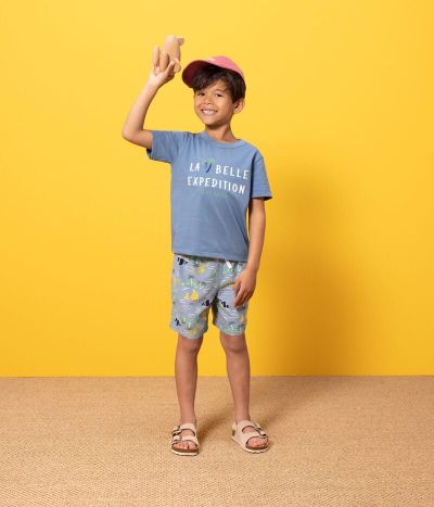Tee-shirt manches courtes en coton enfant garçon