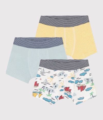 Lot de 3 boxers explorateur en coton petit garçon