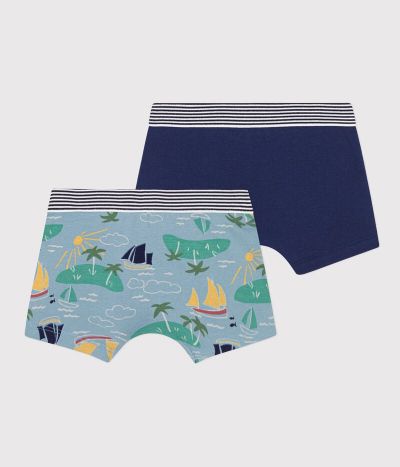 Lot de 2 boxers explorateur en coton petit garçon