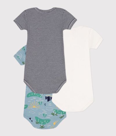 Lot de 3 bodies manches courtes explorateurs en coton