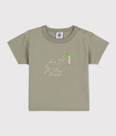 Tee-shirt manches courtes bébé en jersey avec motif