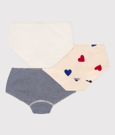 Lot de 3 shorties tricoeurs en coton  petite fille