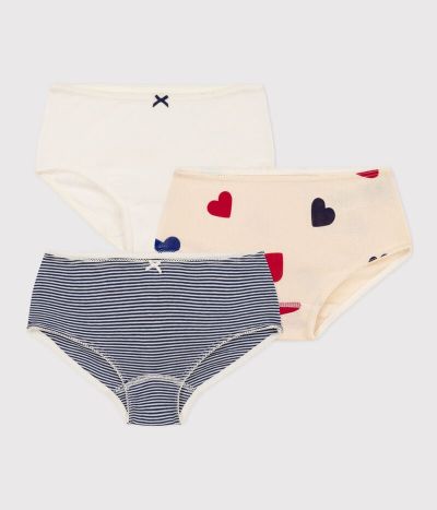 Lot de 3 shorties tricoeurs en coton  petite fille