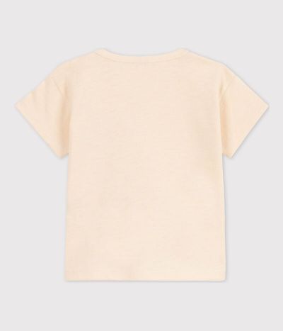 Tee-shirt manches courtes bébé en jersey flammé