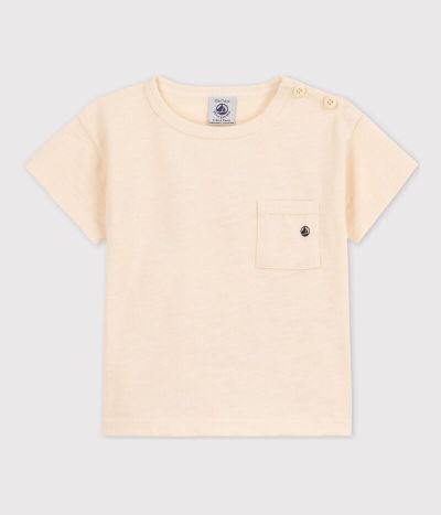 Tee-shirt manches courtes bébé en jersey flammé