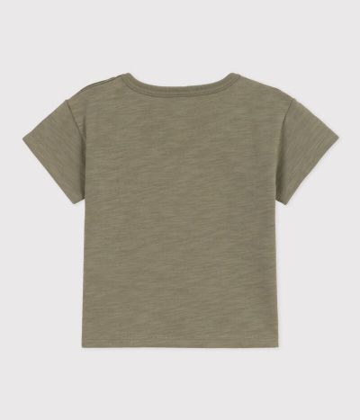Tee-shirt manches courtes bébé en jersey flammé