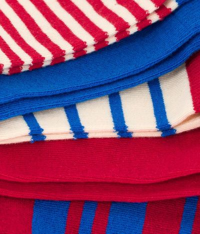 Lot de 5 paires de chaussettes rayures en jersey de coton enfants