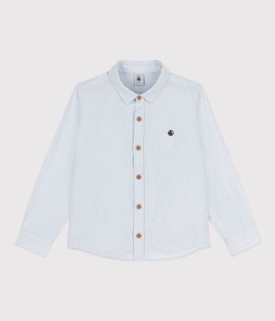 Chemise à manches longues en lin enfant garçon