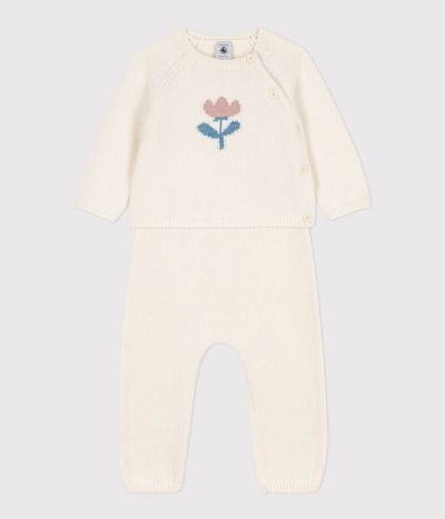 Ensemble en tricot laine et coton bébé