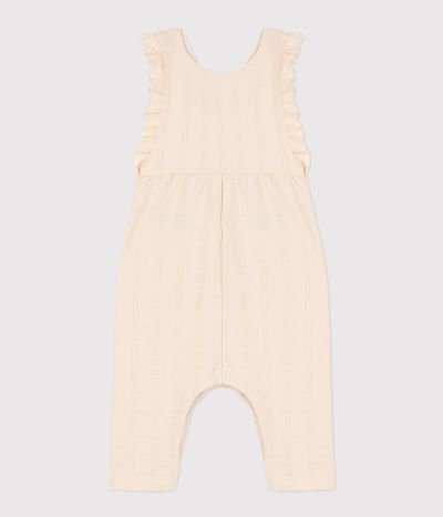 Combinaison longue bébé en jersey point fantaisie