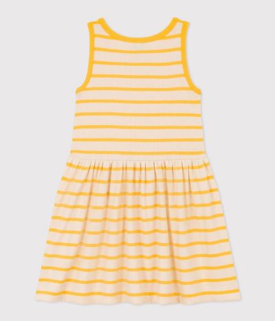 Robe sans manches en coton enfant fille