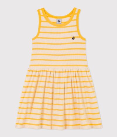 Robe sans manches en coton enfant fille