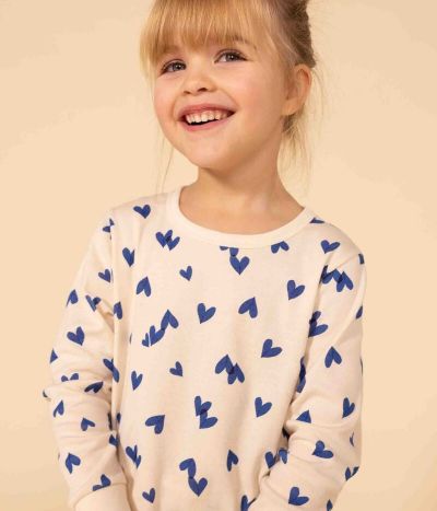 Pyjama cœur petite fille/petit garçon en coton
