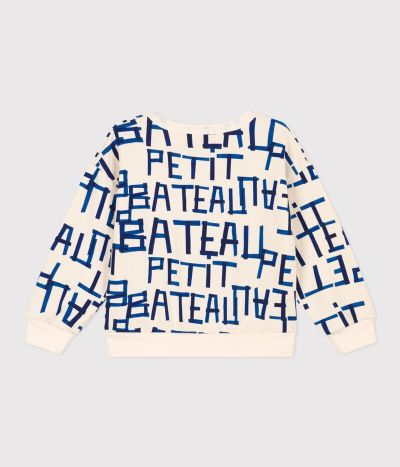 Sweatshirt imprimé en molleton enfant fille / garçon