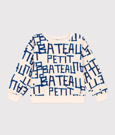 Sweatshirt imprimé en molleton enfant fille / garçon