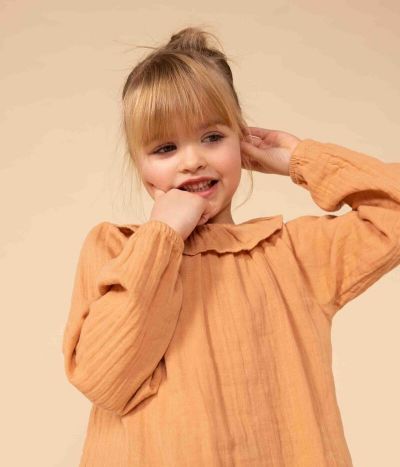 Blouse en gaze de coton enfant fille