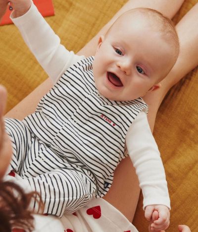 Ensemble combinaison et body en coton bébé