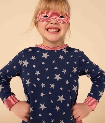 Pyjama déguisement phosphorescent petite fille/petit garçon en coton