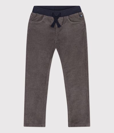 Pantalon droit en velours moyen enfant fille / garçon