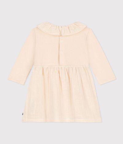 Robe manches longues bimatière bébé