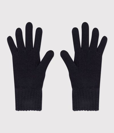 Gants en tricot doublé en polaire enfant garçon-fille