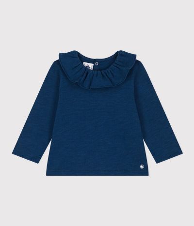 Blouse manches longues en jersey flammé bébé