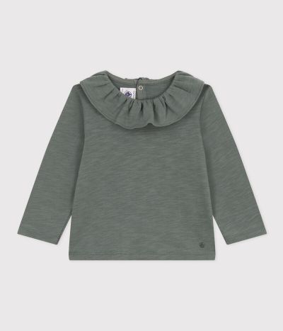 Blouse manches longues en jersey flammé bébé