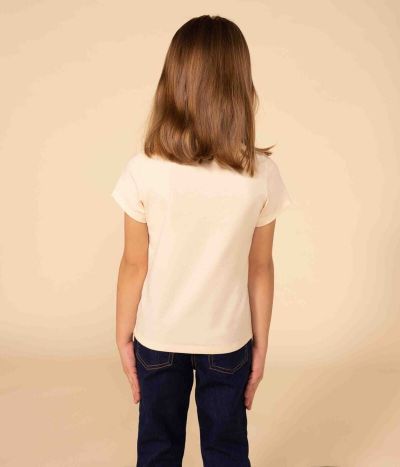 Tee-shirt manches courtes en coton enfant fille