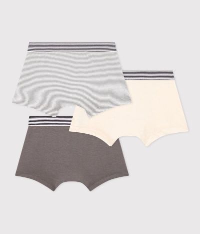 Lot de 3 boxers en coton petit garçon