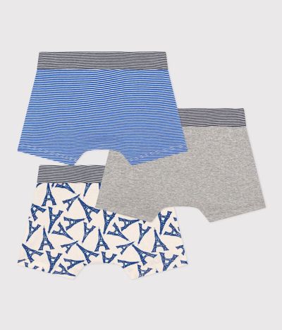 Lot de 3 boxers Paris en coton petit garçon