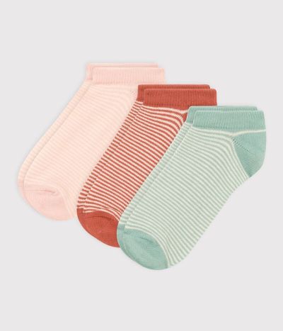 Lot de 3 paires de chaussettes milleraies enfant garçon-fille