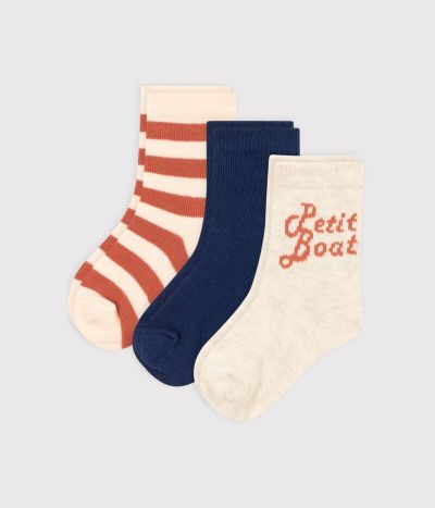 Lot de 3 paires de chaussettes Petit Boat bébé