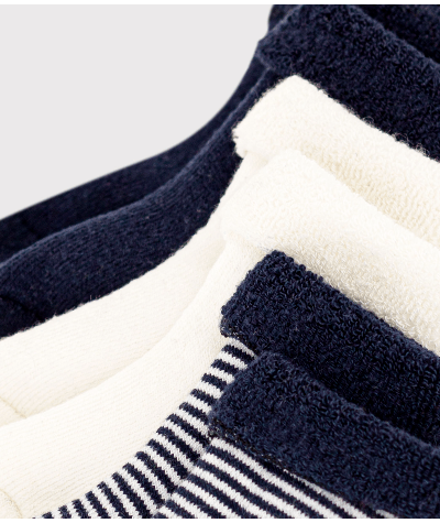 Lot de 3 paires de chaussettes bébé en tricot uni