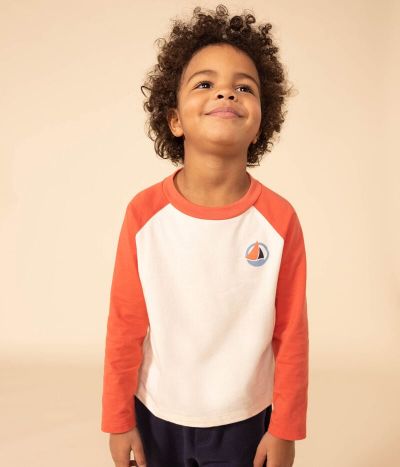 Tee-shirt manches longues en coton enfant garçon