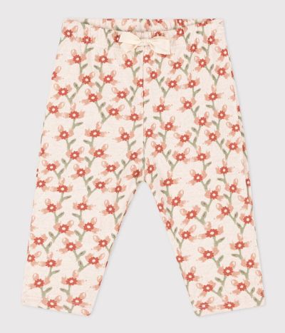 Pantalon en tubique matelassé imprimé bébé