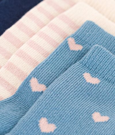 Lot de 3 paires de chaussettes fleurs bébé