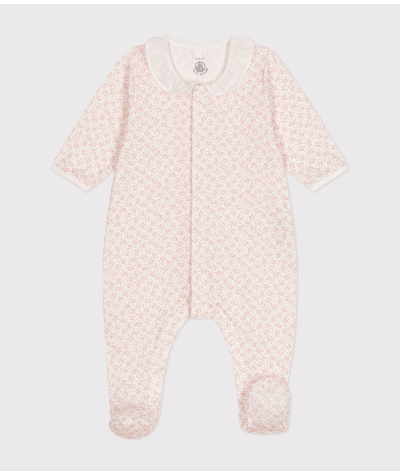 Pyjama imprimé fleurs en coton bébé