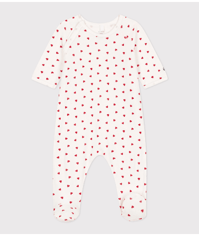 Pyjama bébé coeur en velours